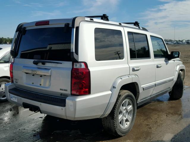 1J8HG68287C535733 - 2007 JEEP COMMANDER SILVER photo 4