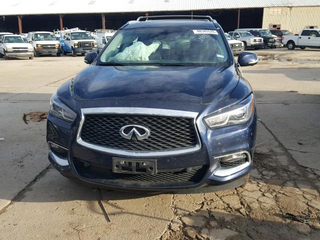 5N1DL0MN8HC507569 - 2017 INFINITI QX60 BLUE photo 9