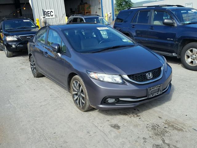 19XFB2F92EE255561 - 2014 HONDA CIVIC EXL ნაცრისფერი ფოტო 1