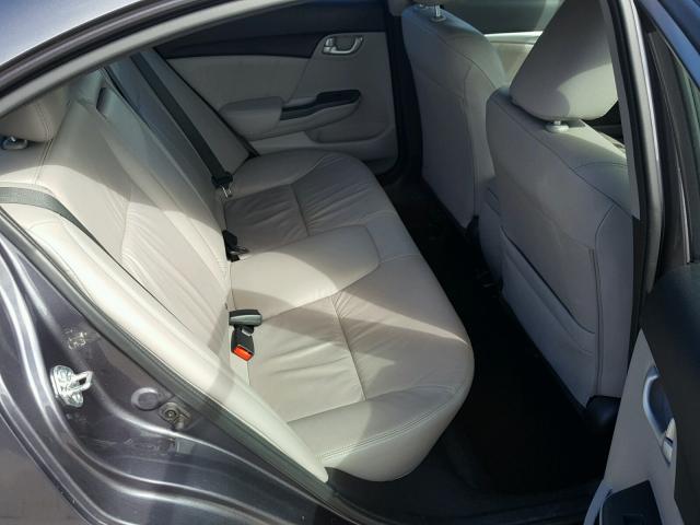 19XFB2F92EE255561 - 2014 HONDA CIVIC EXL ნაცრისფერი ფოტო 6