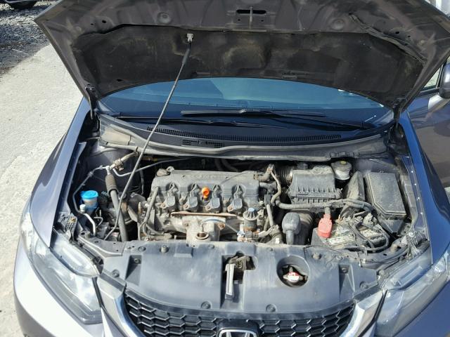 19XFB2F92EE255561 - 2014 HONDA CIVIC EXL ნაცრისფერი ფოტო 7