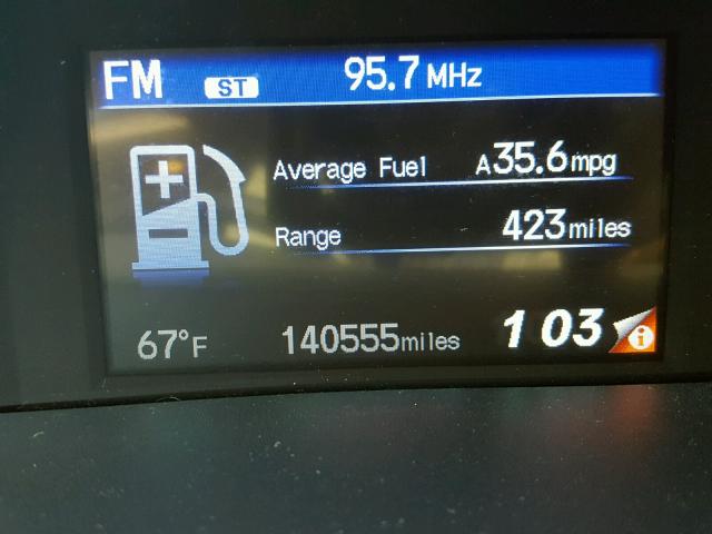 19XFB2F92EE255561 - 2014 HONDA CIVIC EXL ნაცრისფერი ფოტო 8