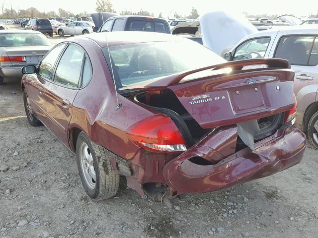 1FAFP55264G145690 - 2004 FORD TAURUS SES MAROON photo 3