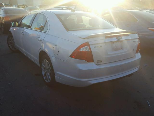 3FAHP0JA6CR112771 - 2012 FORD FUSION SEL WHITE photo 3