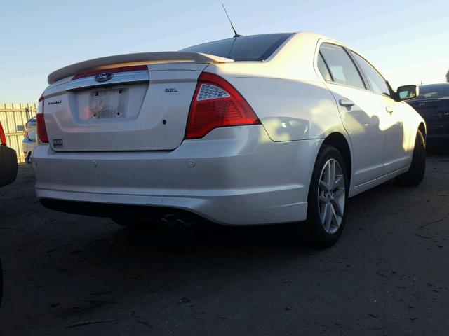 3FAHP0JA6CR112771 - 2012 FORD FUSION SEL WHITE photo 4