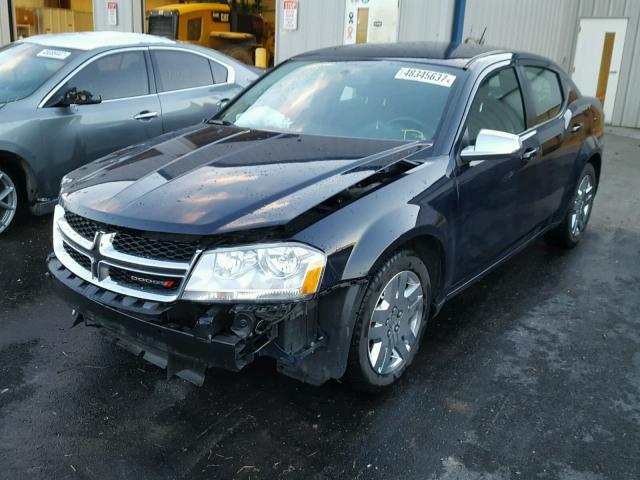 1C3CDZAG0EN161707 - 2014 DODGE AVENGER SE BLUE photo 2