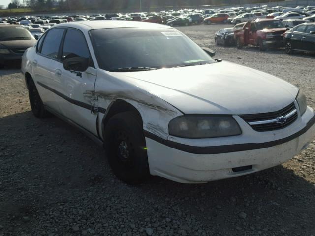 2G1WF55K539204988 - 2003 CHEVROLET IMPALA WHITE photo 1
