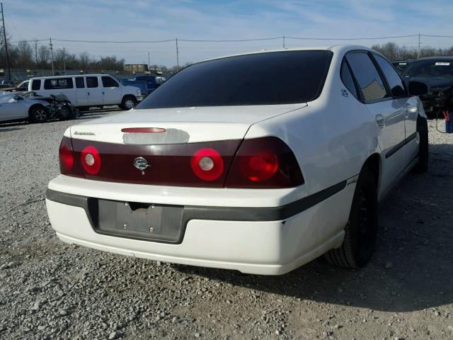 2G1WF55K539204988 - 2003 CHEVROLET IMPALA WHITE photo 4