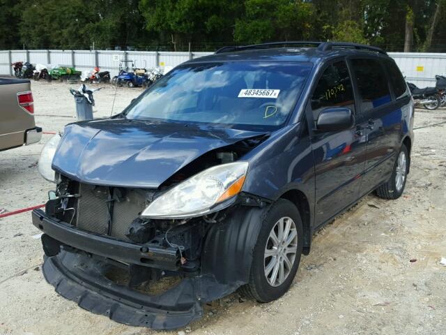 5TDZK23C79S270839 - 2009 TOYOTA SIENNA CE BLUE photo 2