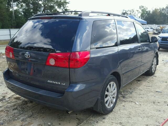 5TDZK23C79S270839 - 2009 TOYOTA SIENNA CE BLUE photo 4