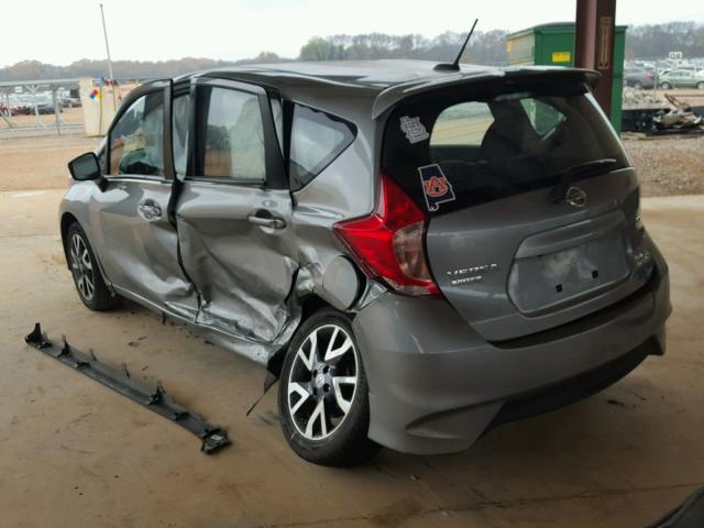 3N1CE2CP1FL446076 - 2015 NISSAN VERSA NOTE GRAY photo 3