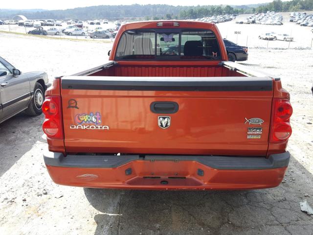 1D7HE72N18S585148 - 2008 DODGE DAKOTA TRX ORANGE photo 6