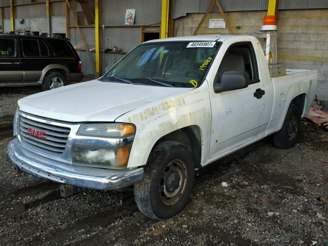 1GTCS146768272602 - 2006 GMC CANYON WHITE photo 2