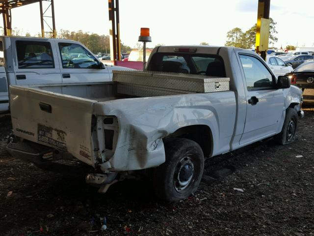 1GTCS146768272602 - 2006 GMC CANYON WHITE photo 4