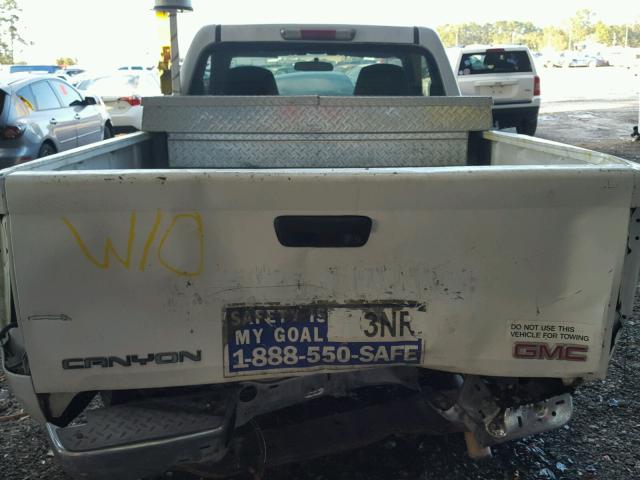 1GTCS146768272602 - 2006 GMC CANYON WHITE photo 9