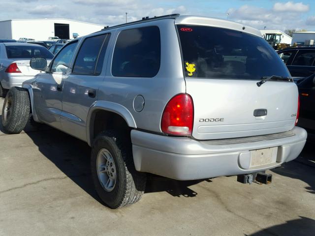 1B4HS28Y6WF118091 - 1998 DODGE DURANGO SILVER photo 3