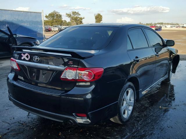 5YFBU4EE7DP175625 - 2013 TOYOTA COROLLA BA BLACK photo 4