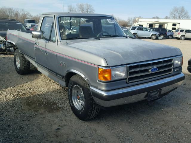 1FTDF15Y8MKA73454 - 1991 FORD F150 GRAY photo 1