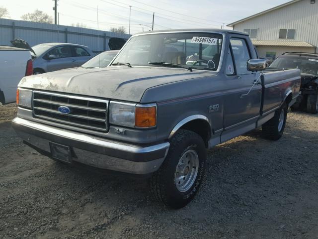 1FTDF15Y8MKA73454 - 1991 FORD F150 GRAY photo 2