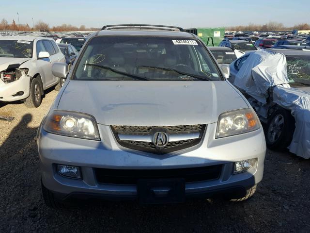 2HNYD186X4H540117 - 2004 ACURA MDX TOURIN SILVER photo 9