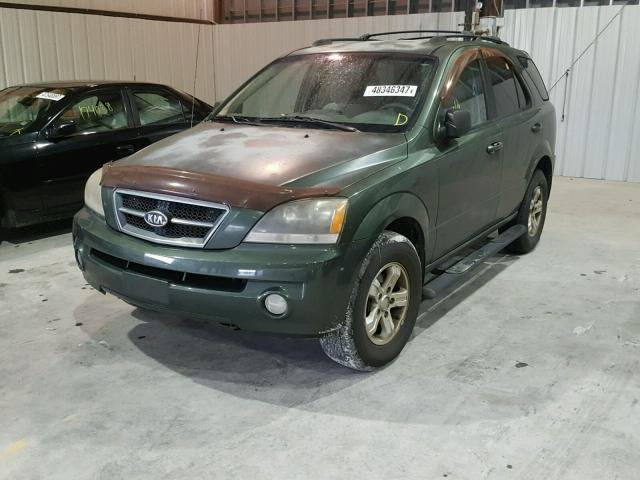 KNDJD733565539085 - 2006 KIA SORENTO EX GREEN photo 2