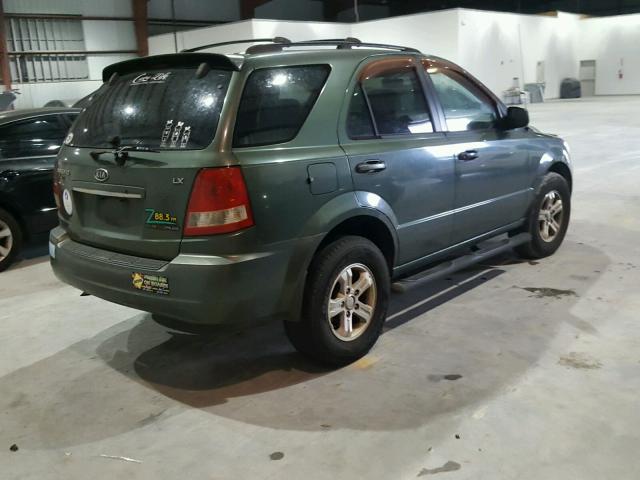 KNDJD733565539085 - 2006 KIA SORENTO EX GREEN photo 4