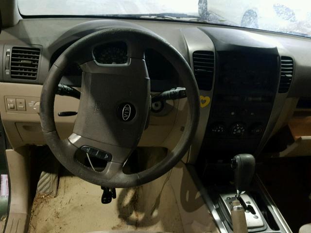 KNDJD733565539085 - 2006 KIA SORENTO EX Yaşıl foto 9