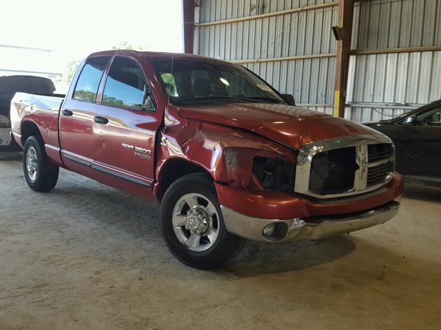3D7KR28C36G213835 - 2006 DODGE RAM 2500 S BURGUNDY photo 1