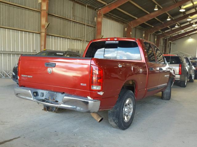 3D7KR28C36G213835 - 2006 DODGE RAM 2500 S BURGUNDY photo 4