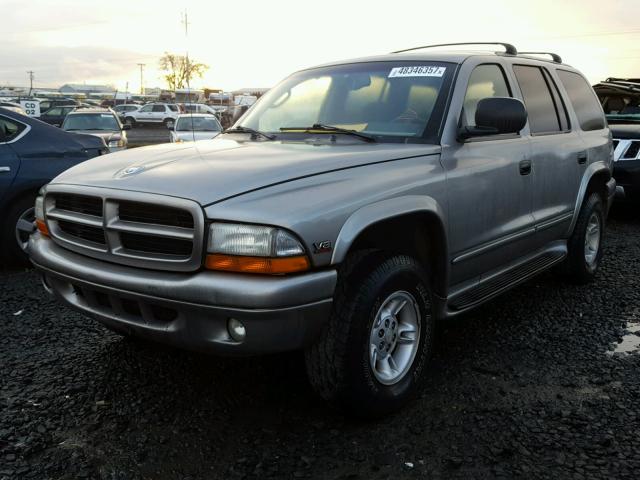 1B4HS28N4YF208283 - 2000 DODGE DURANGO GRAY photo 2