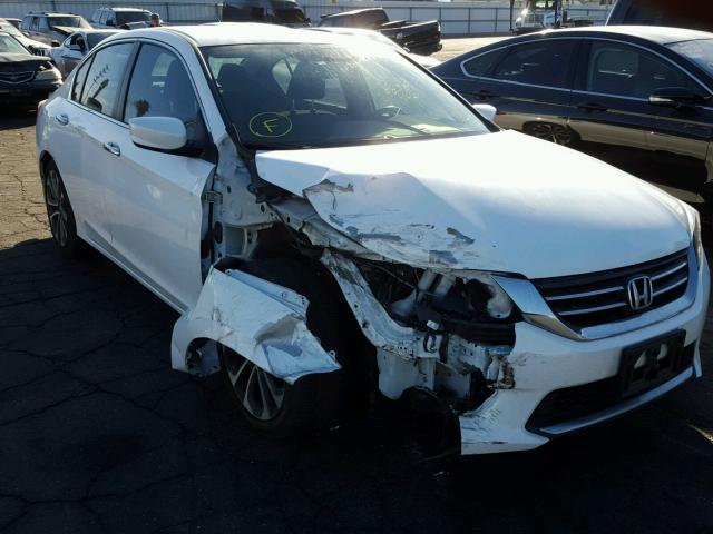 1HGCR2F55FA241316 - 2015 HONDA ACCORD SPO WHITE photo 1