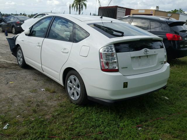 JTDKB20U697886976 - 2009 TOYOTA PRIUS WHITE photo 3