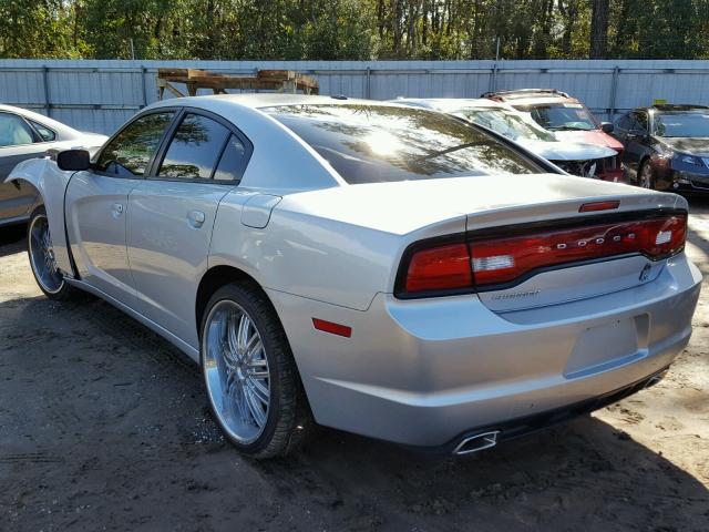 2C3CDXBG0CH203639 - 2012 DODGE CHARGER SE SILVER photo 3