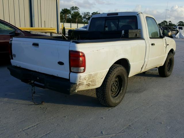 1FTYR10C0YPB30937 - 2000 FORD RANGER WHITE photo 4