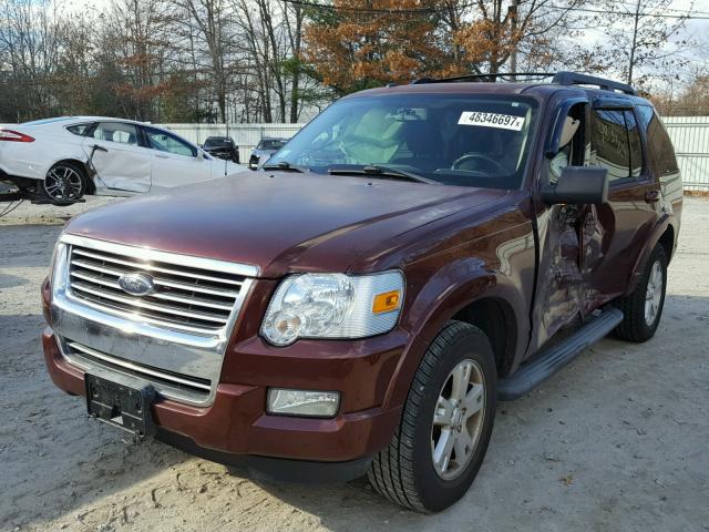 1FMEU7DEXAUA85492 - 2010 FORD EXPLORER X RED photo 2