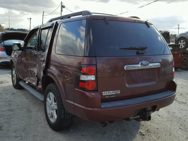 1FMEU7DEXAUA85492 - 2010 FORD EXPLORER X RED photo 3