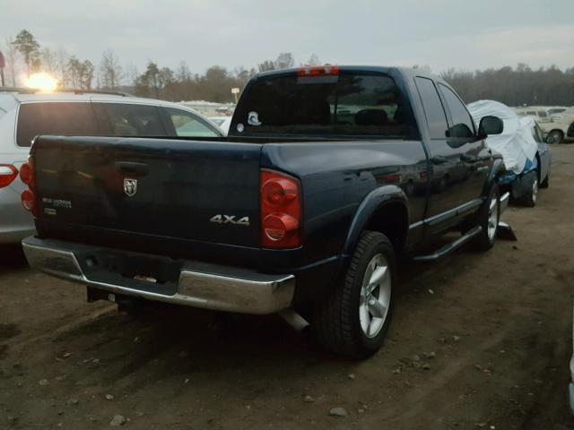 1D7HU18P47S142869 - 2007 DODGE RAM 1500 S BLUE photo 4