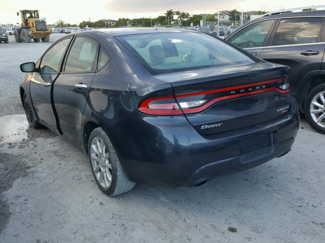 1C3CDFCH1DD153852 - 2013 DODGE DART LIMIT BLUE photo 3