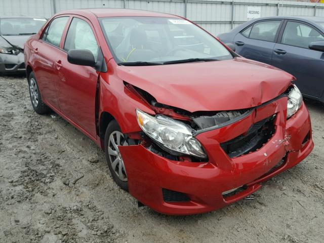 JTDBL40E69J036334 - 2009 TOYOTA COROLLA BA RED photo 1