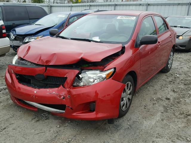 JTDBL40E69J036334 - 2009 TOYOTA COROLLA BA RED photo 2