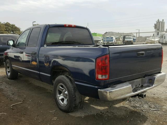 1D7HA18Z22S611377 - 2002 DODGE RAM 1500 BLUE photo 3