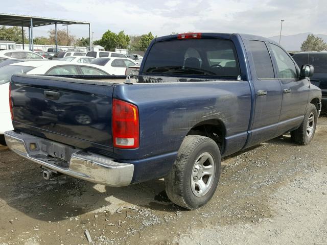 1D7HA18Z22S611377 - 2002 DODGE RAM 1500 BLUE photo 4