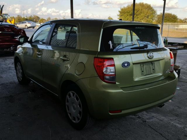 JTKKU10439J048548 - 2009 TOYOTA SCION XD GREEN photo 3