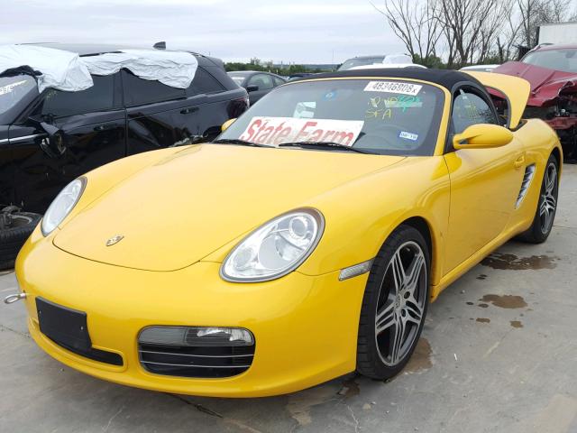 WP0CB29877U730664 - 2007 PORSCHE BOXSTER S YELLOW photo 2