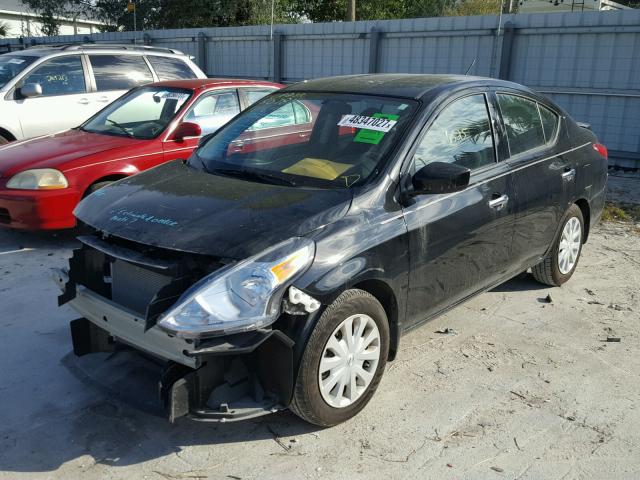 3N1CN7APXGL857820 - 2016 NISSAN VERSA S BLACK photo 2