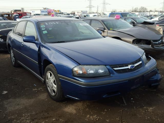 2G1WF52EX49317142 - 2004 CHEVROLET IMPALA BLUE photo 1