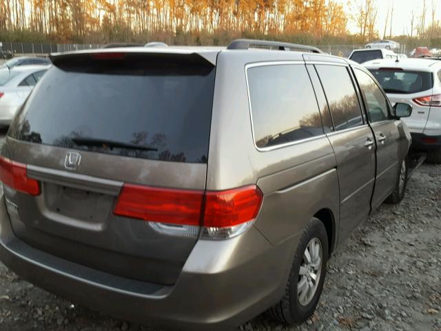 5FNRL38709B032768 - 2009 HONDA ODYSSEY EX BEIGE photo 4