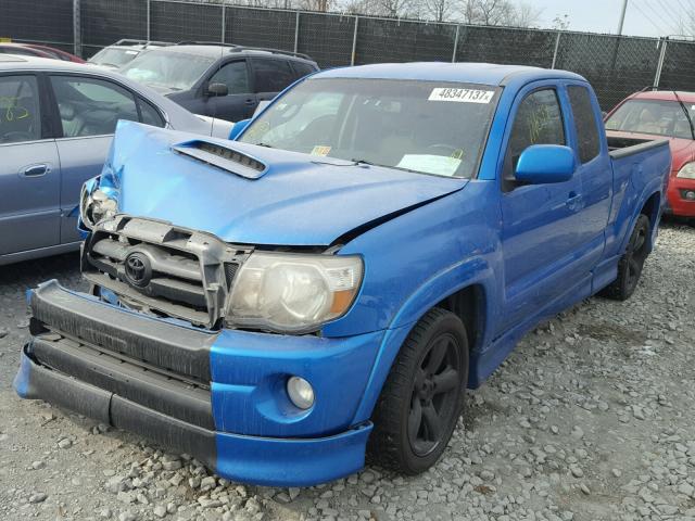 5TETU22N29Z610873 - 2009 TOYOTA TACOMA X-R BLUE photo 2