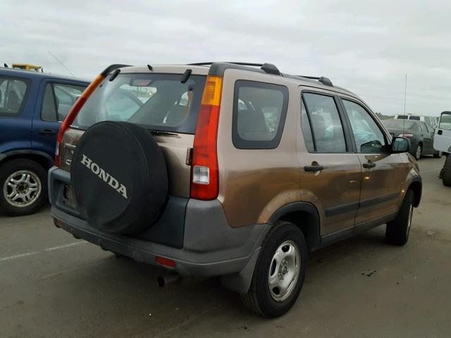 SHSRD78484U209725 - 2004 HONDA CR-V LX TAN photo 4