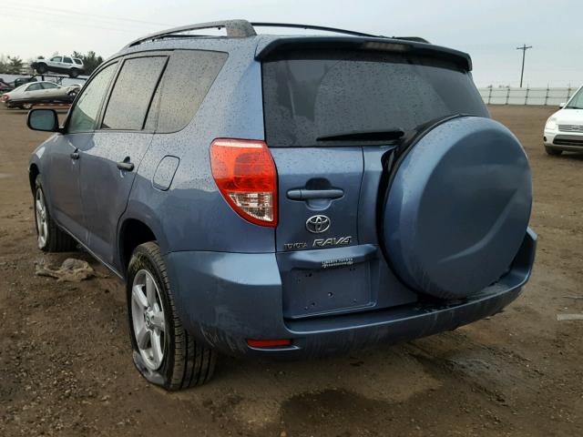 JTMBK33V676011264 - 2007 TOYOTA RAV4 BLUE photo 3